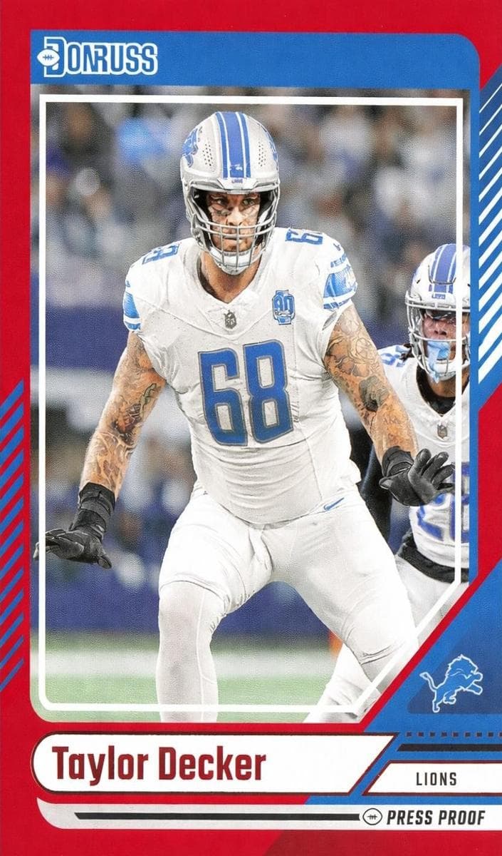 Taylor Decker trading card