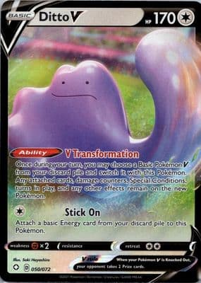 Ditto V trading card