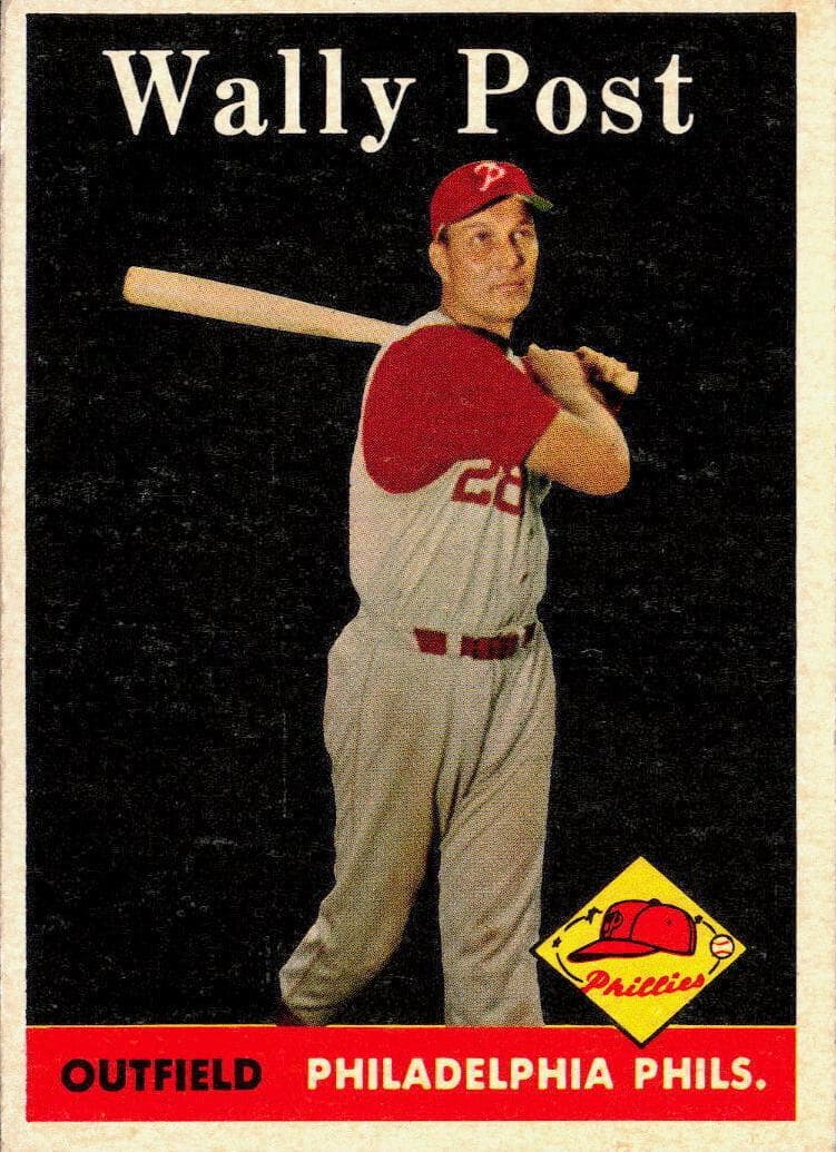 Wally Post 1958 topps Topps