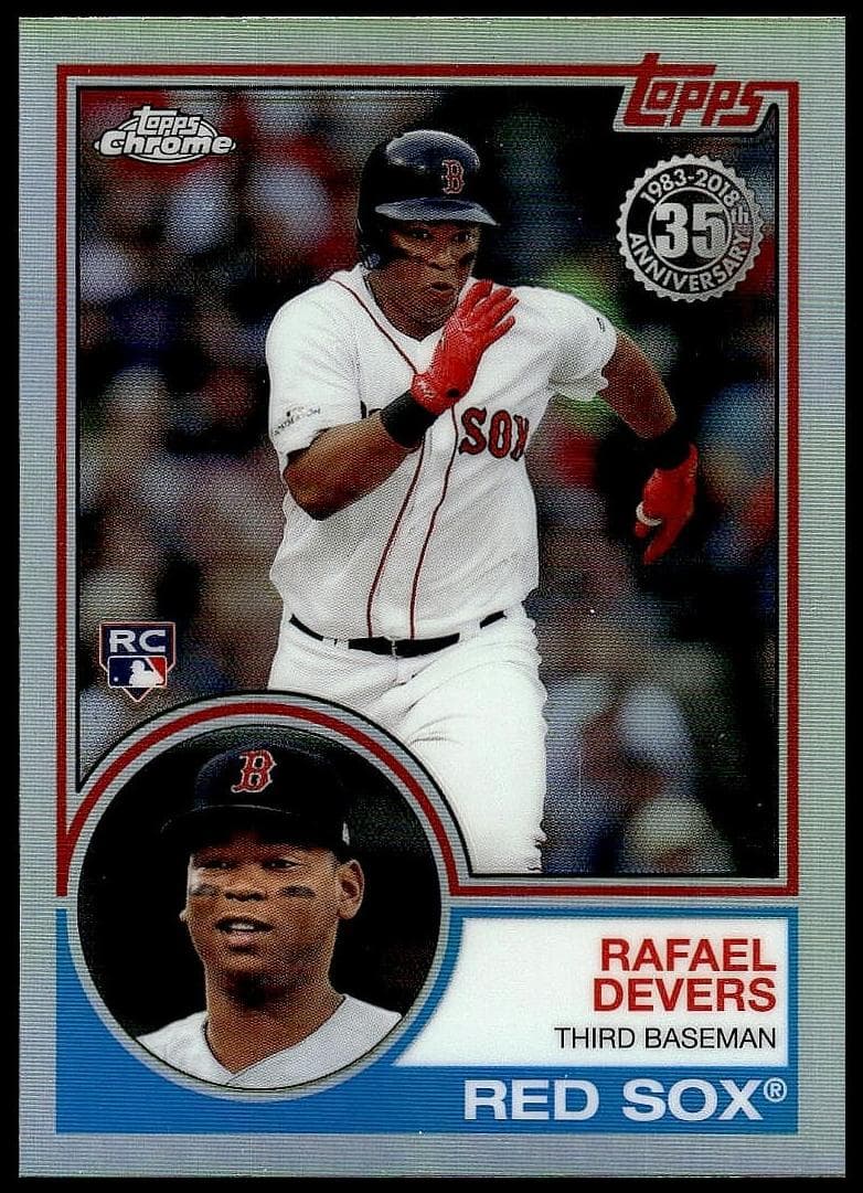 Rafael Devers 2018 topps Topps Chrome