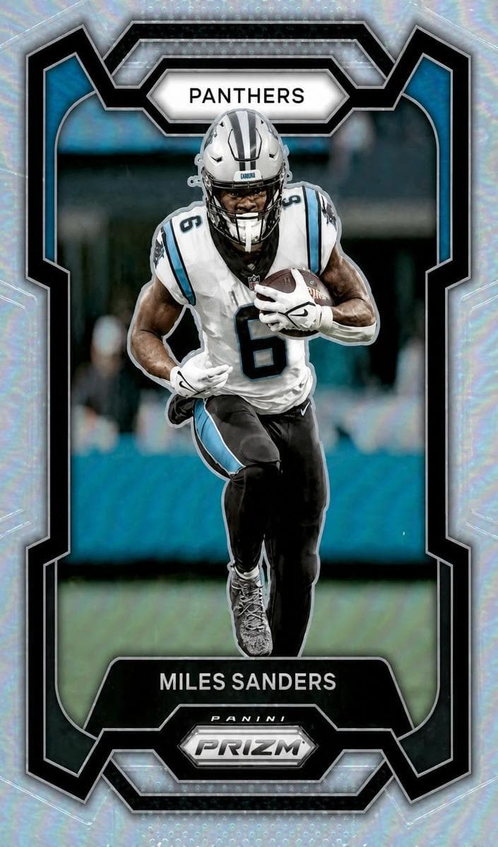 Miles Sanders trading card