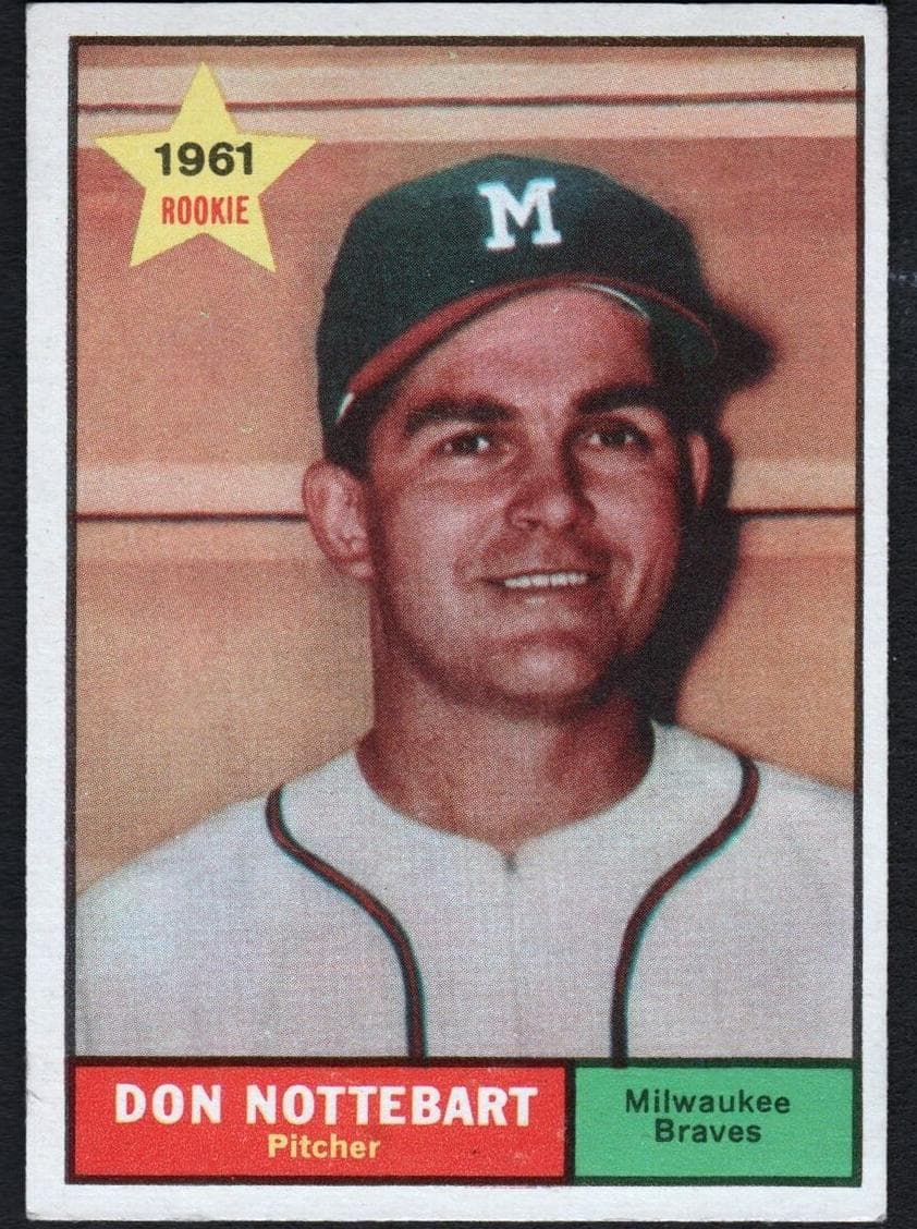Don Nottebart 1961 topps Topps