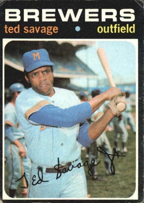 Ted Savage 1971 topps Topps
