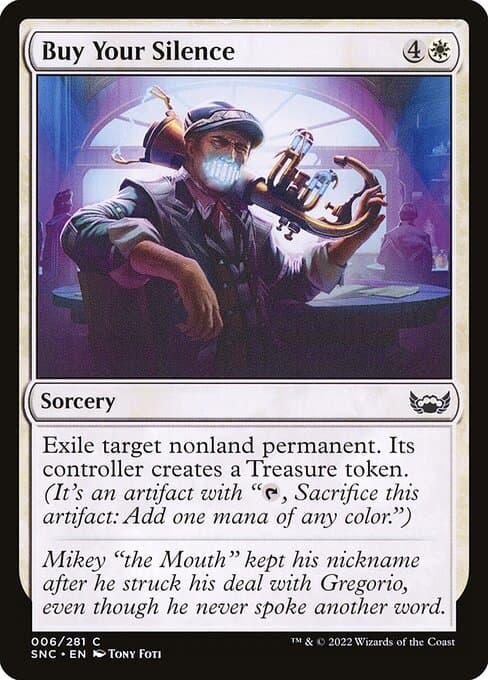 Buy Your Silence 2022 Magic: The Gathering Streets of New Capenna