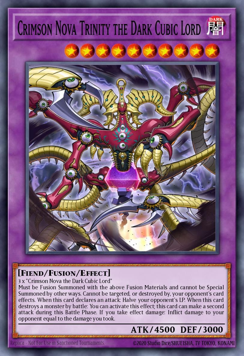 Crimson Nova Trinity the Dark Cubic Lord 2019 Yu-Gi-Oh! Japanese 20th Anniversary Legend Collection