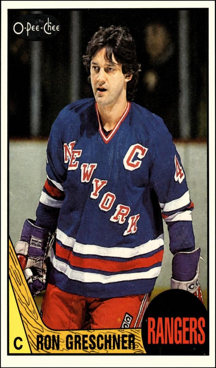 Ron Greschner 1987 topps O-Pee-Chee