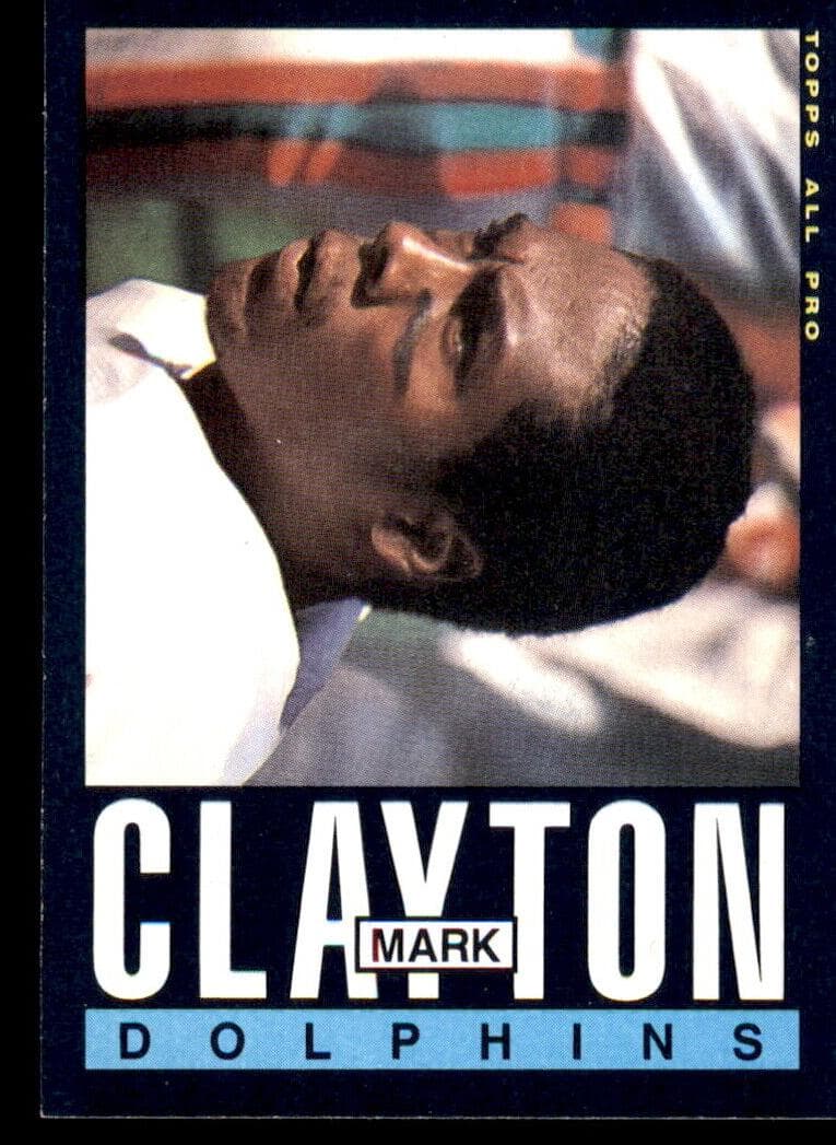 Mark Clayton trading card