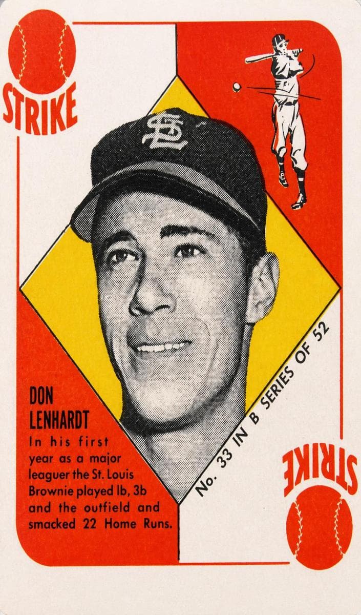 Don Lenhardt 1951 topps Topps Blue Backs