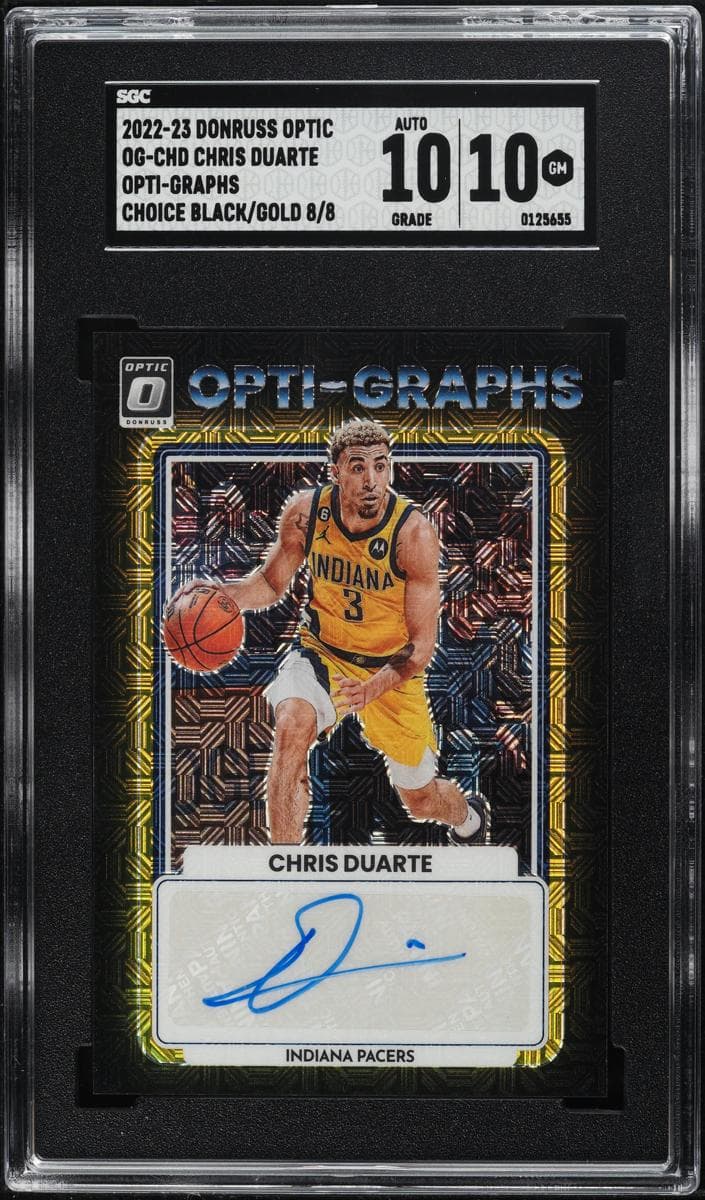 Chris Duarte trading card