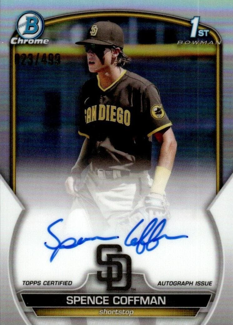 Spence Coffman trading card