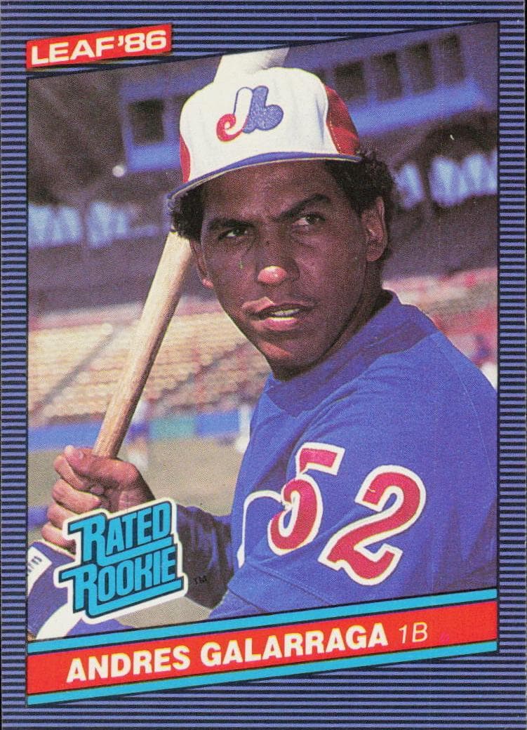 Andres Galarraga trading card