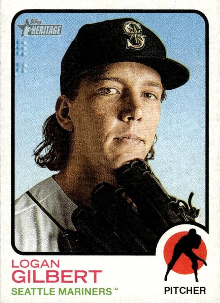 Logan Gilbert 2022 topps Topps Heritage
