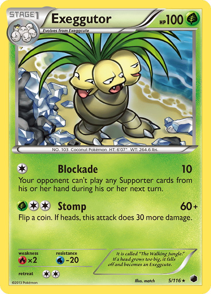 Exeggutor 2013 Pokemon Plasma Freeze