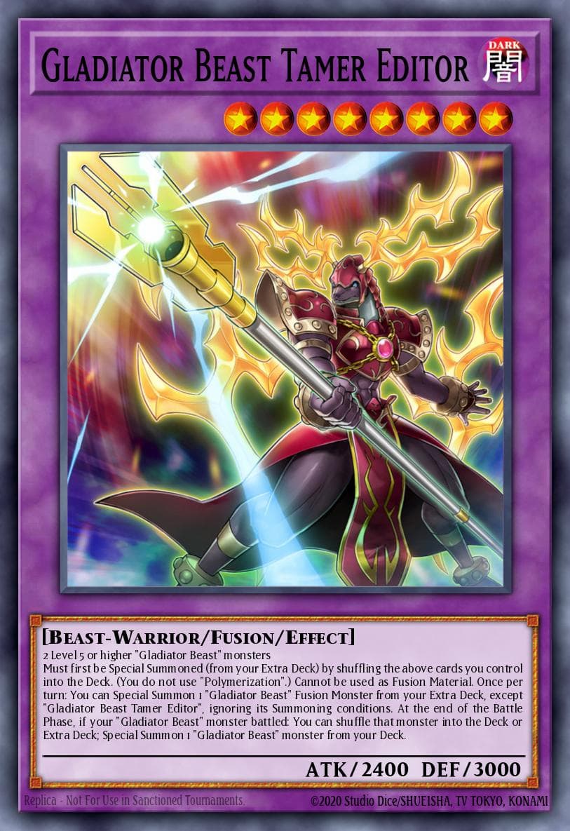Gladiator Beast Tamer Editor 2017 Yu-Gi-Oh! Battles of Legend: Light's Revenge
