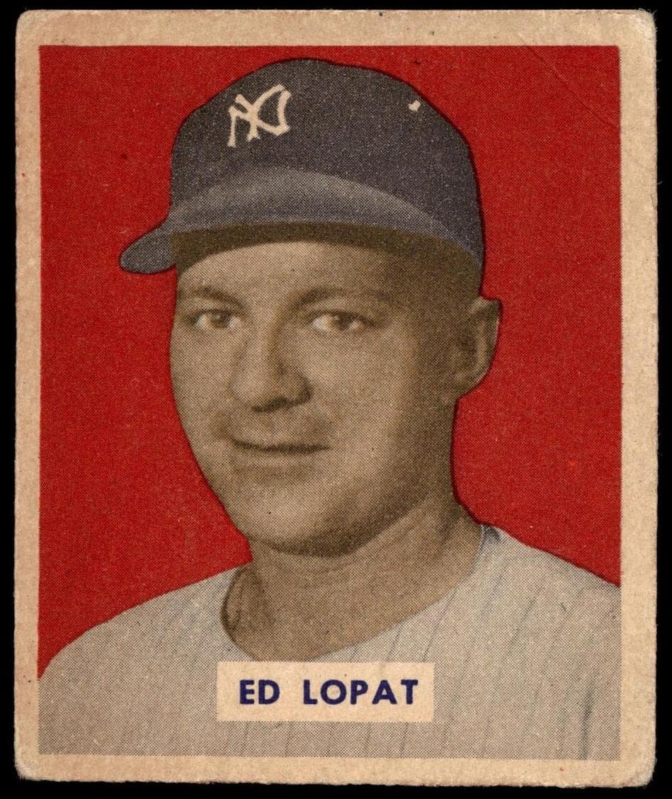 Ed Lopat 1949 bowman Bowman