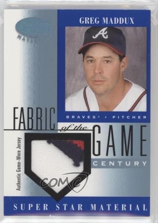 Greg Maddux 2001 leaf Leaf Certified Materials