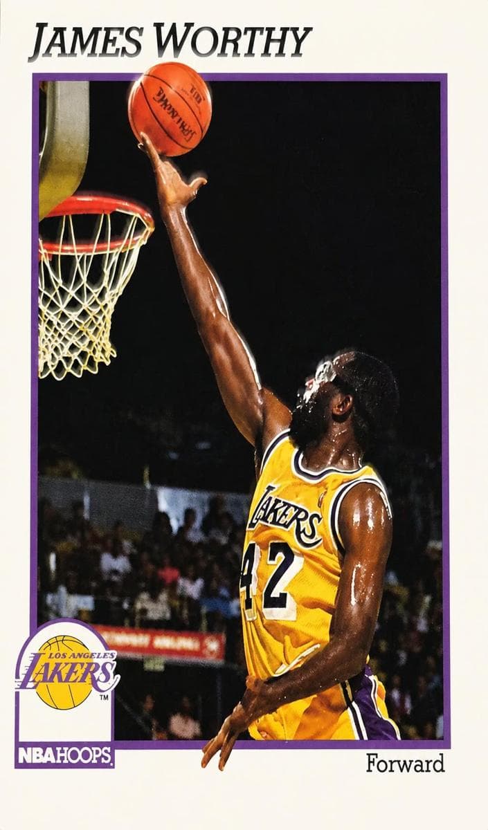 James Worthy 1991 panini Hoops