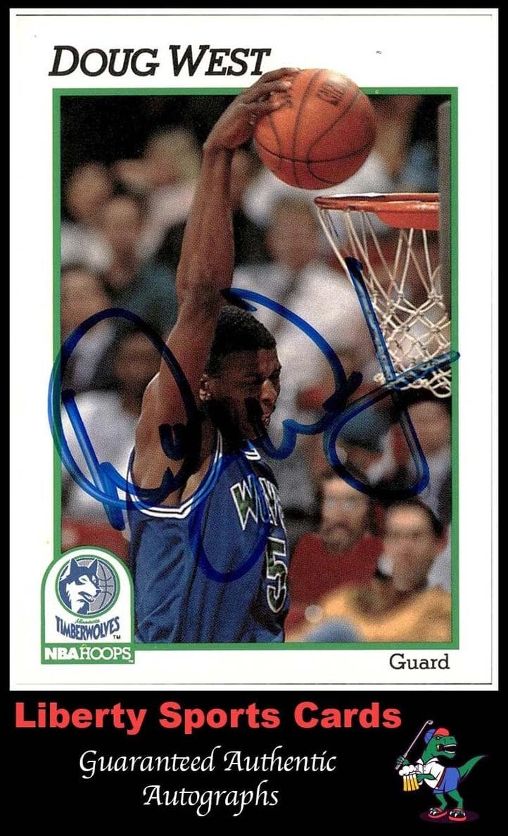 Doug West 1991 panini Hoops