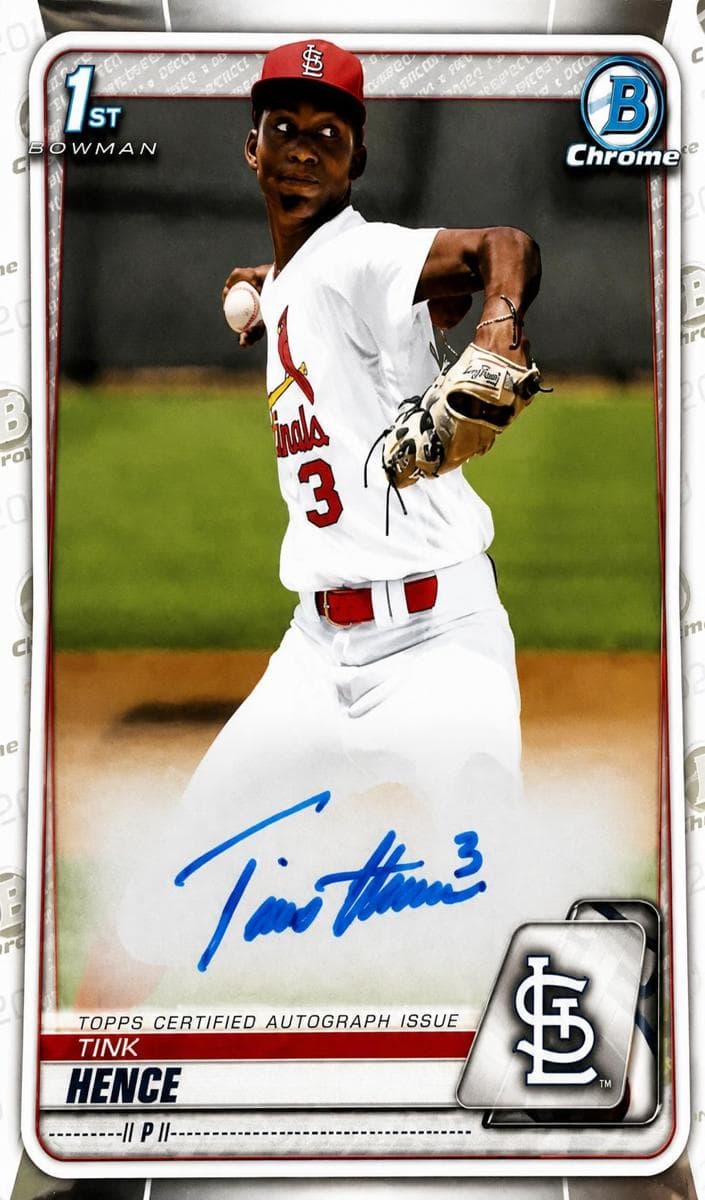 Tink Hence 2020 bowman Bowman Draft