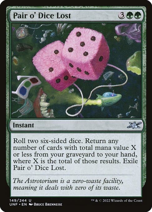Pair o' Dice Lost 2022 Magic: The Gathering Unfinity