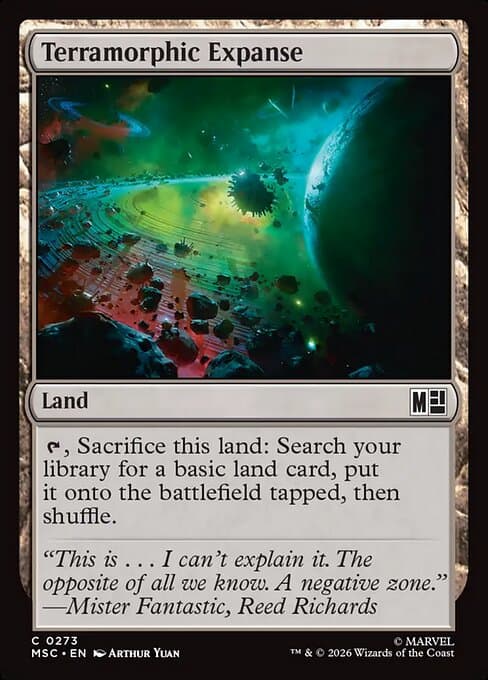 Terramorphic Expanse 2025 Magic: The Gathering Aetherdrift Commander