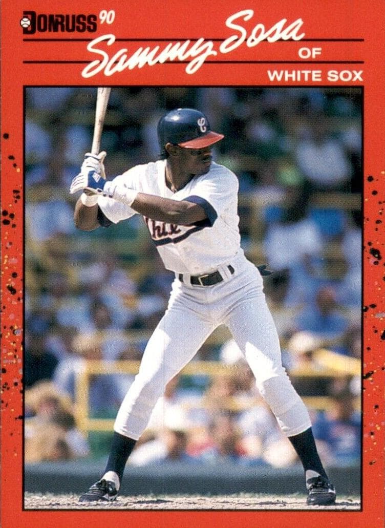 Sammy Sosa 1990 Donruss rookie card