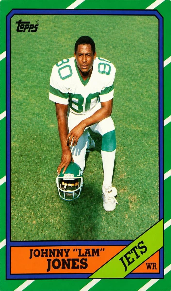 Johnny "Lam" Jones trading card
