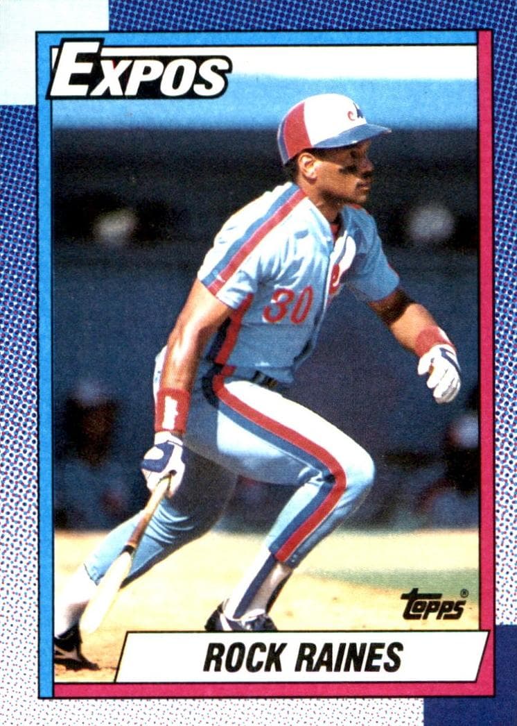 Rock Raines trading card