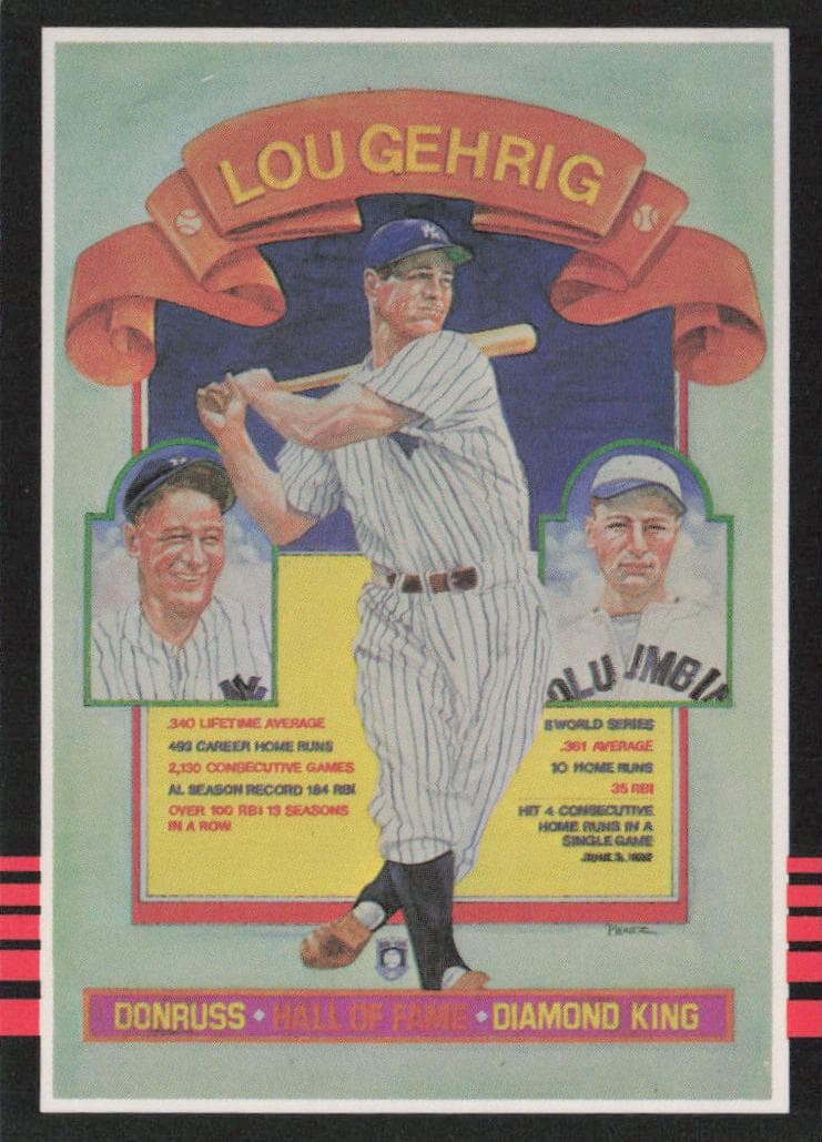 Lou Gehrig 1985 leaf Leaf