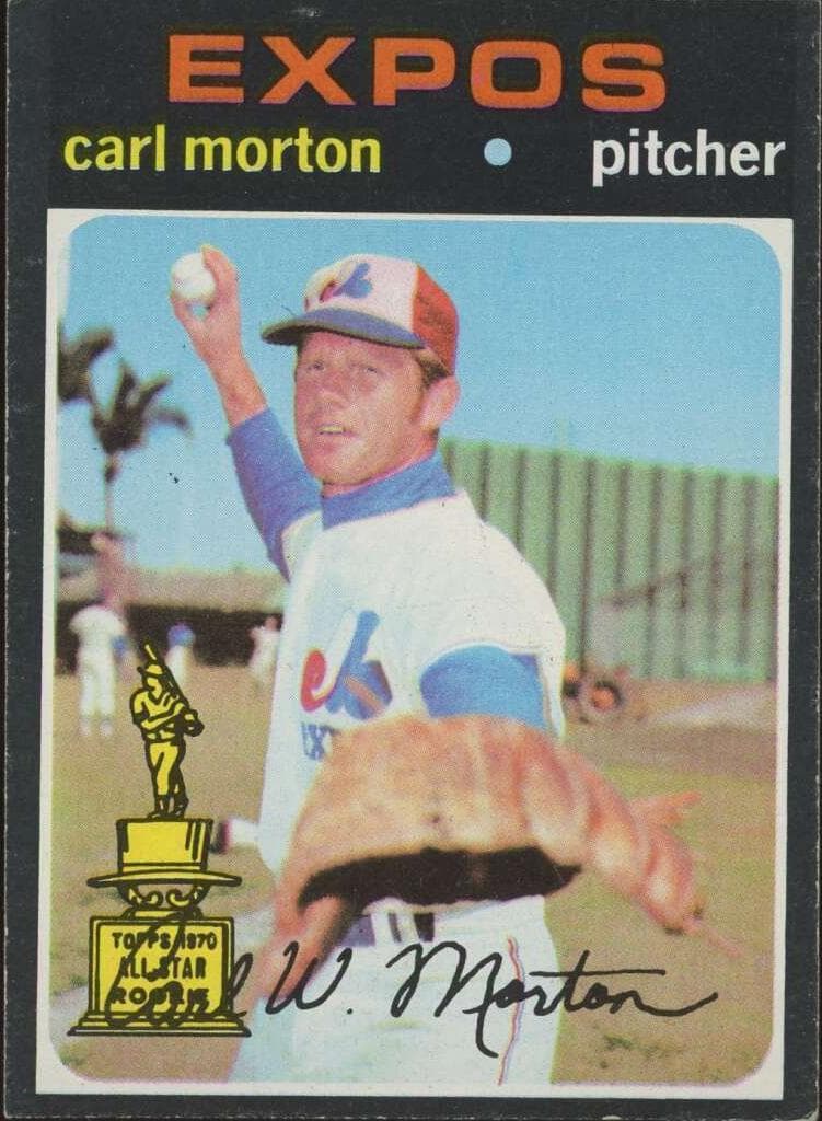 Carl Morton 1971 topps Topps