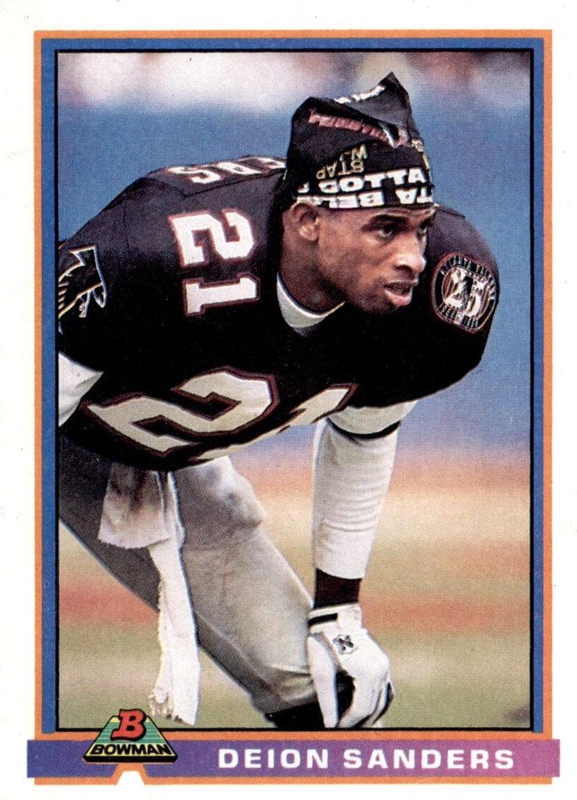 Deion Sanders 1991 bowman