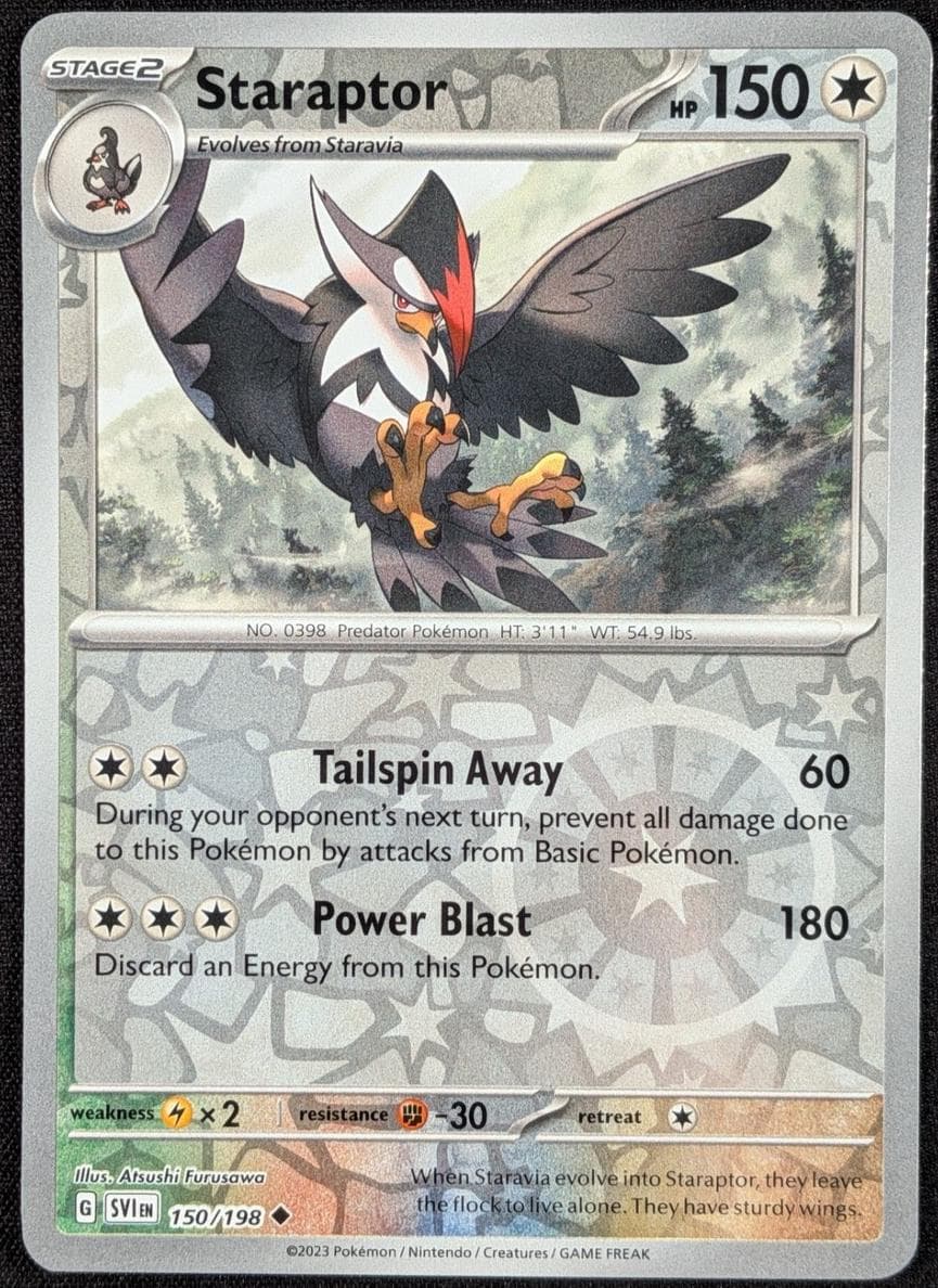 Staraptor trading card