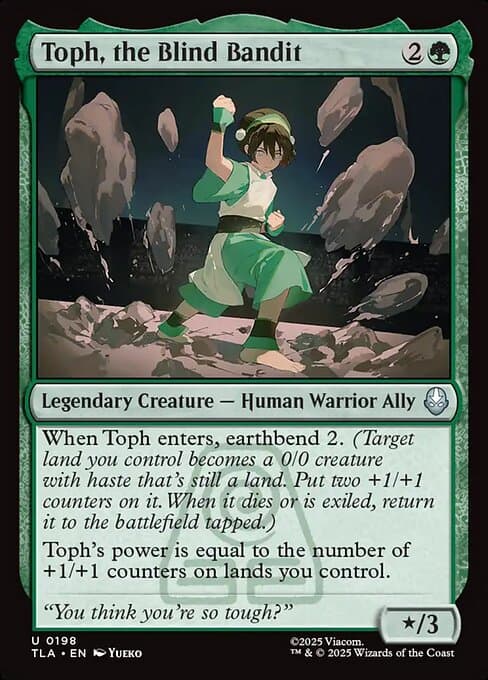 Toph, the Blind Bandit 2025 Magic: The Gathering Avatar: The Last Airbender