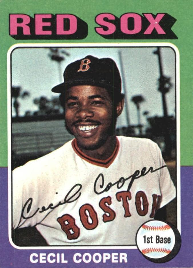 Cecil Cooper 1975 topps Topps