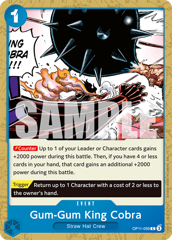 Gum-Gum King Cobra 2025 One Piece Fist of Divine Speed