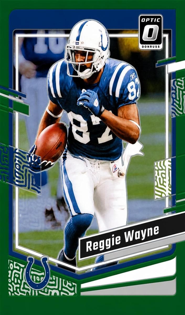 Reggie Wayne 2023 panini Donruss Optic