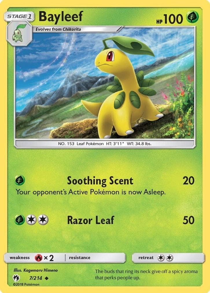Bayleef trading card