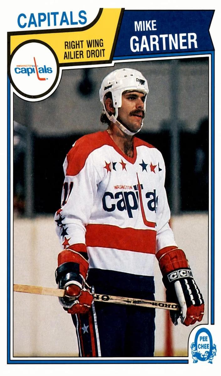 Mike Gartner 1983 topps O-Pee-Chee