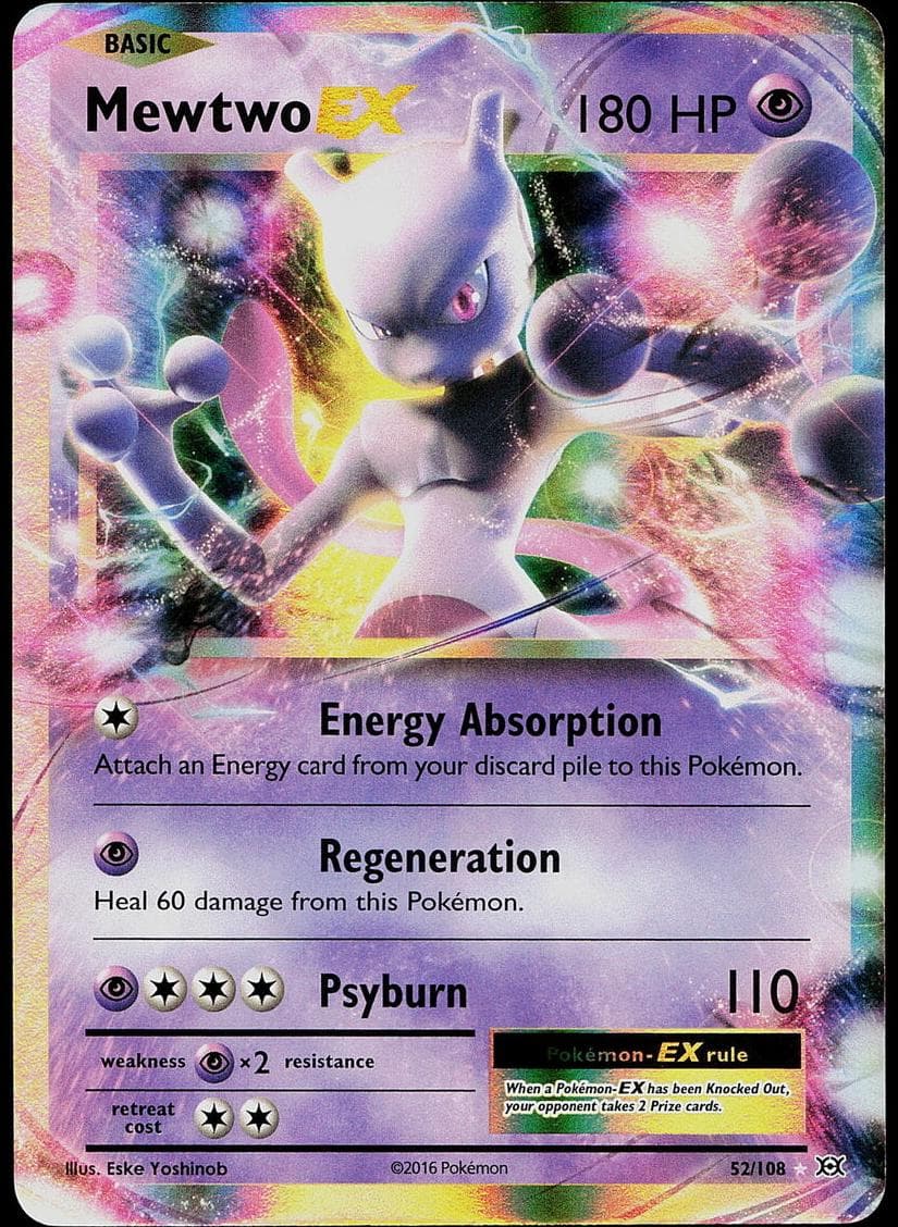 Mewtwo ex trading card