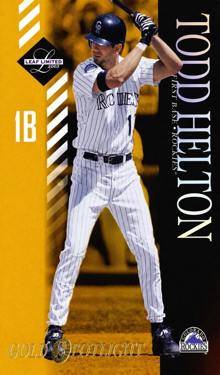 Todd Helton 2003 leaf Limited
