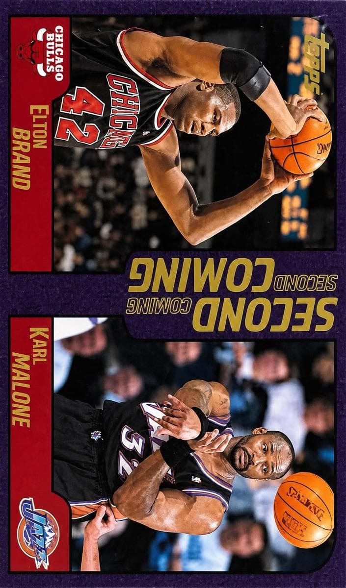 Elton Brand / Karl Malone 2000 topps