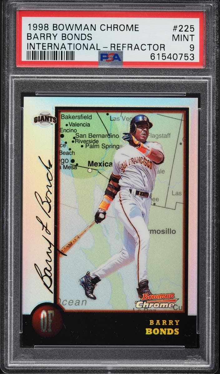 Barry Bonds 1998 bowman Bowman Chrome