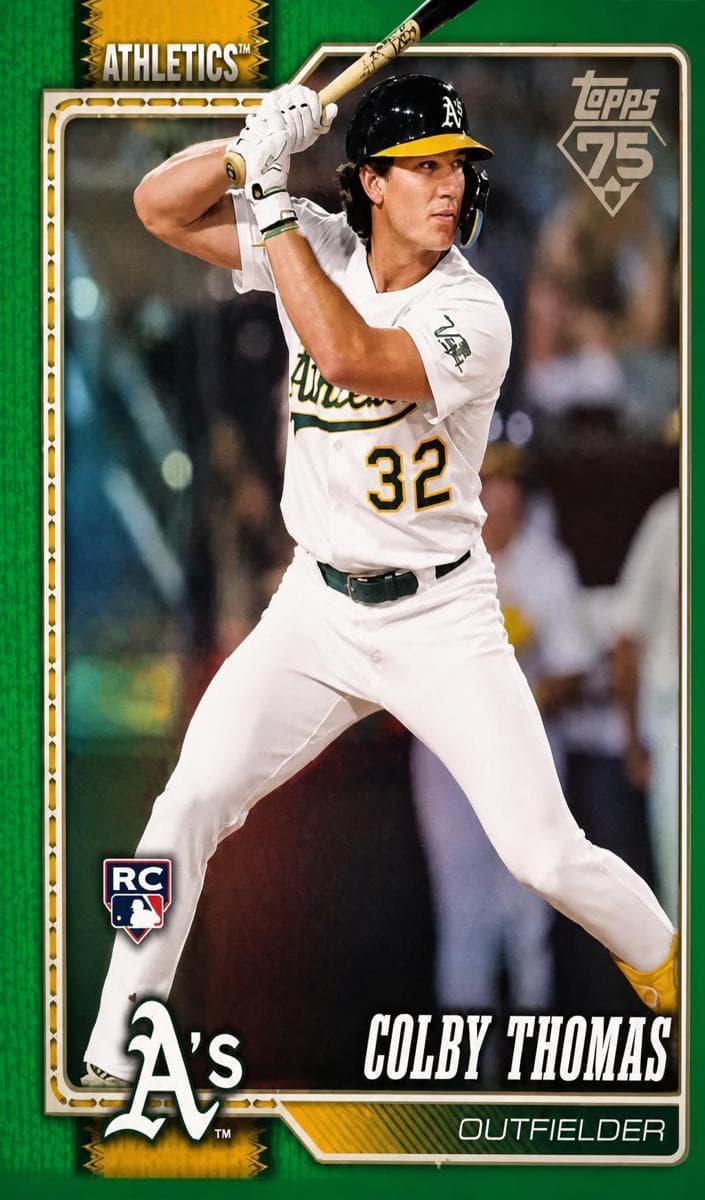 Colby Thomas trading card