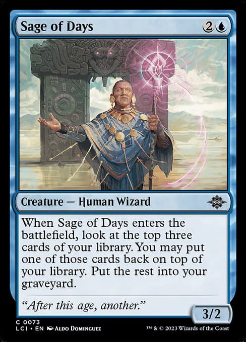 Sage of Days 2023 Magic: The Gathering Lost Caverns of Ixalan