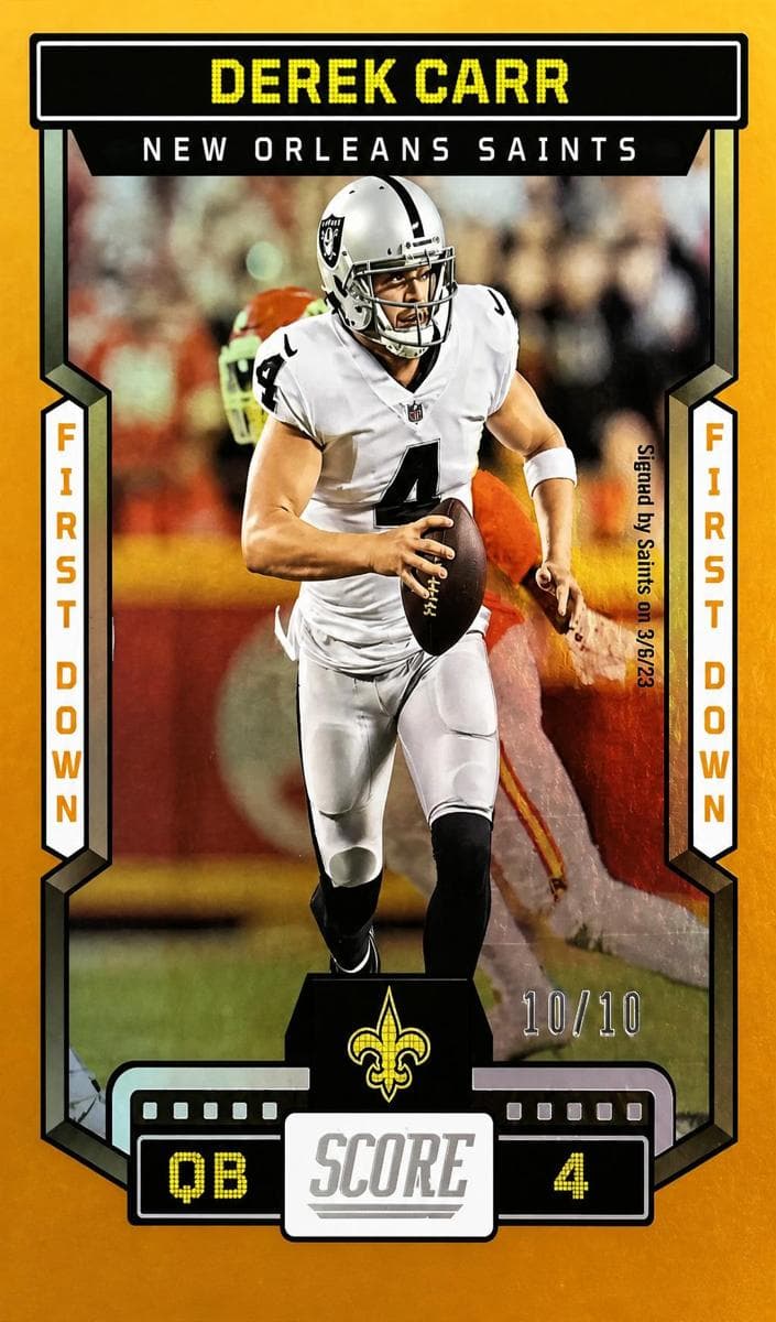 Derek Carr 2023 panini