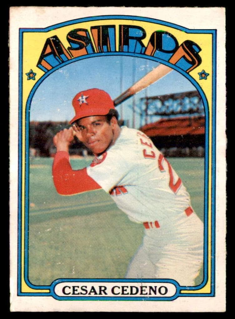 Cesar Cedeno 1972 topps O-Pee-Chee