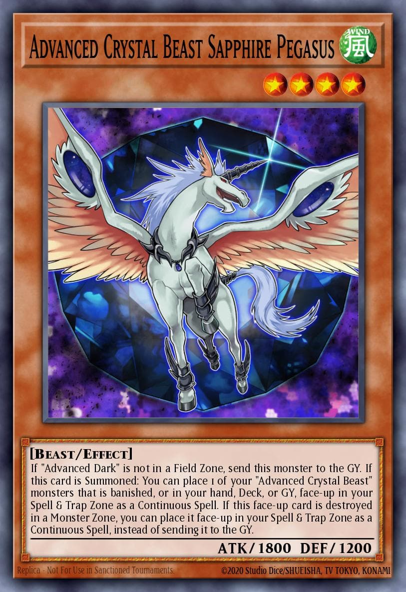 Advanced Crystal Beast Sapphire Pegasus #BLCR-EN016