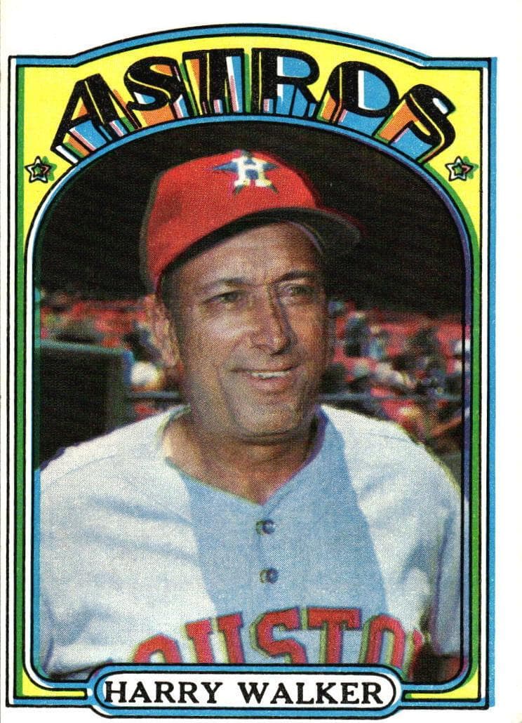 Harry Walker 1972 topps Topps
