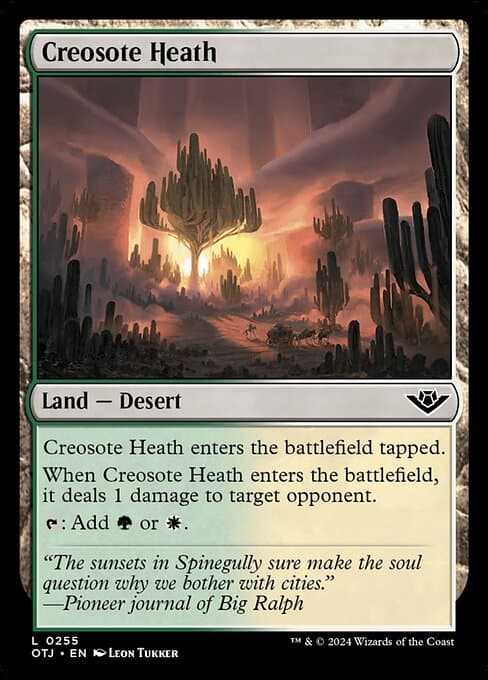 Creosote Heath 2024 Magic: The Gathering Outlaws of Thunder Junction
