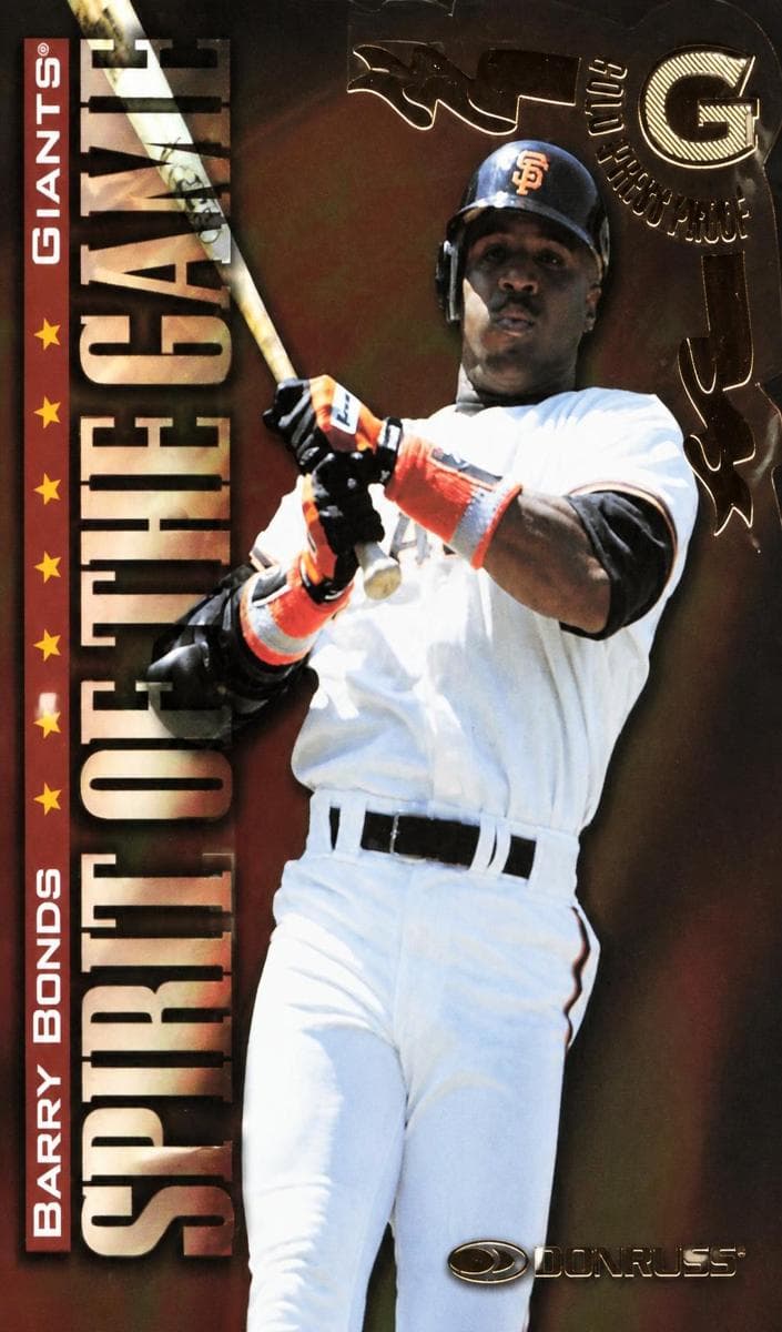 Barry Bonds 1998 panini Donruss